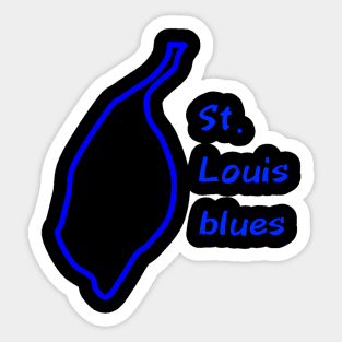 St louis blues area Sticker